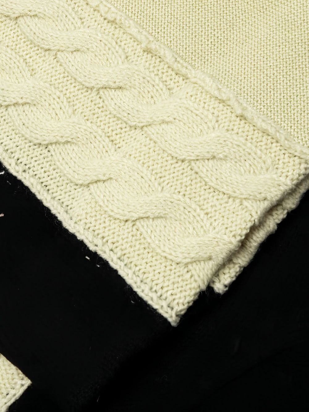 cable-knit panelled cardigan - 4