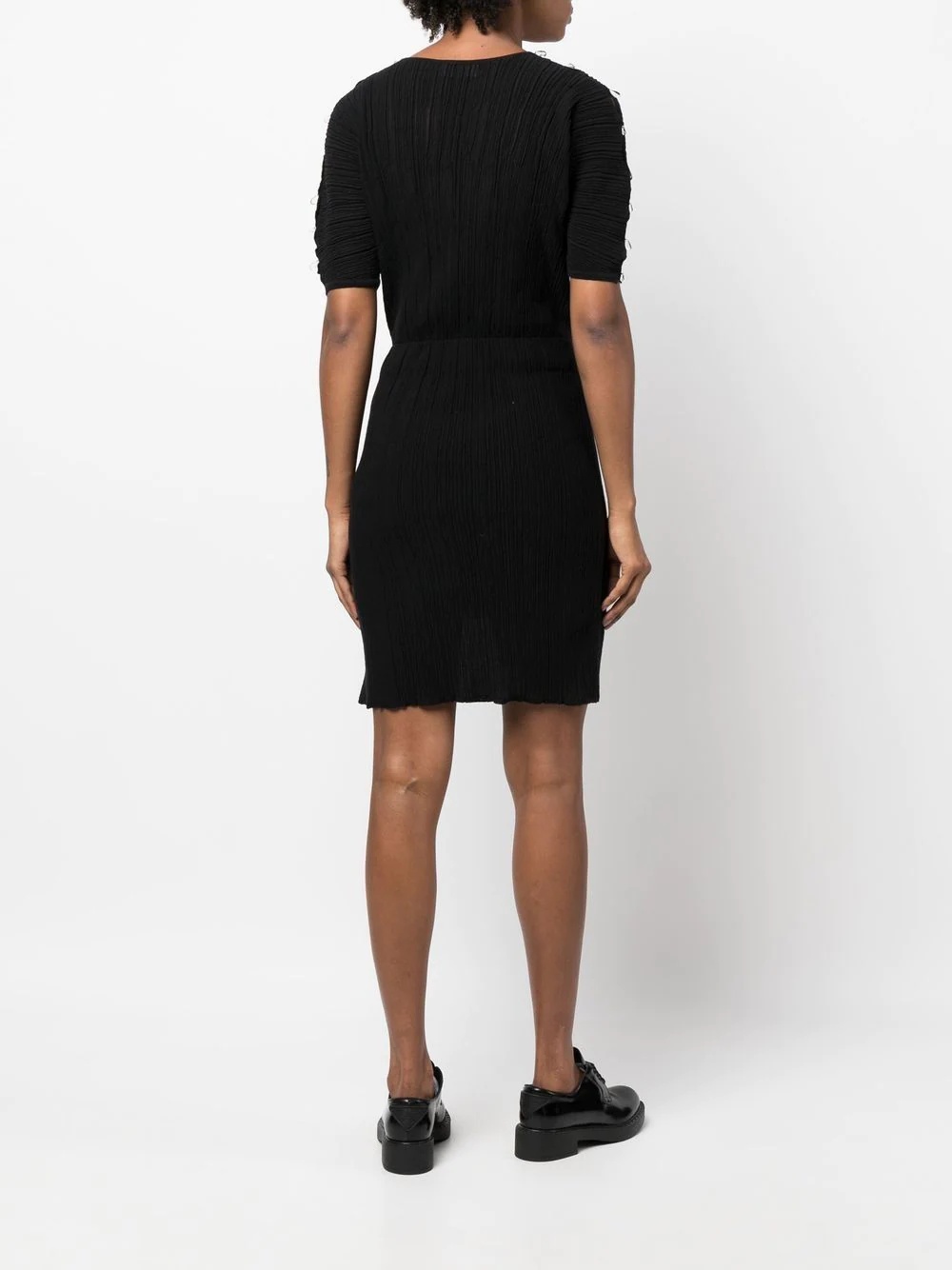 micro-pleated midi dress - 4