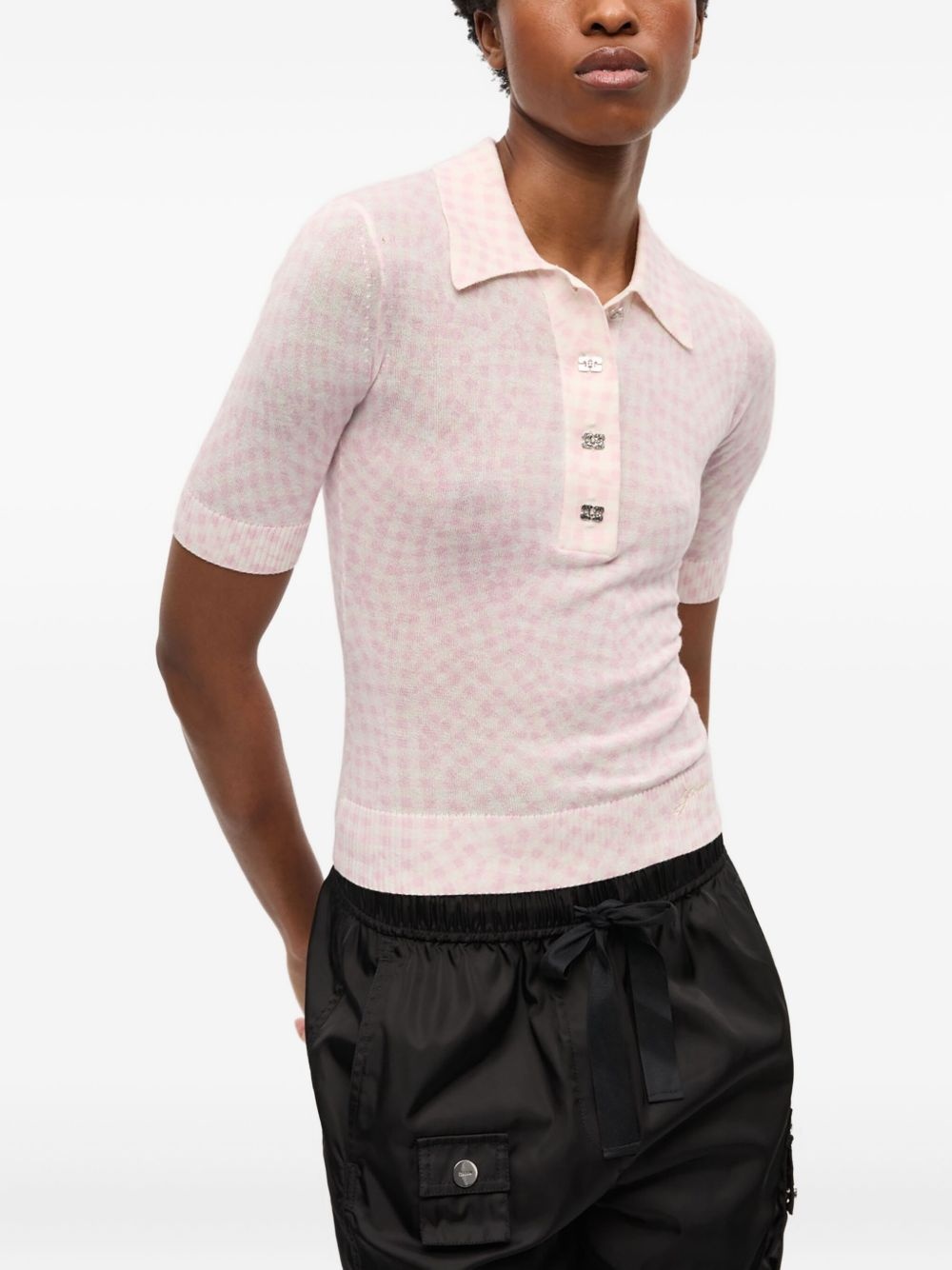patterned-jacquard top - 3