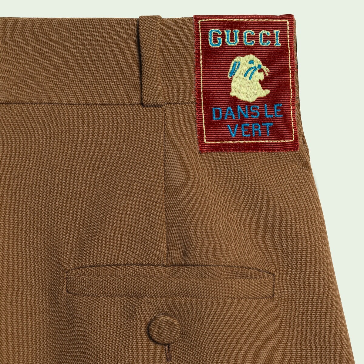 Wool pant with label - 5