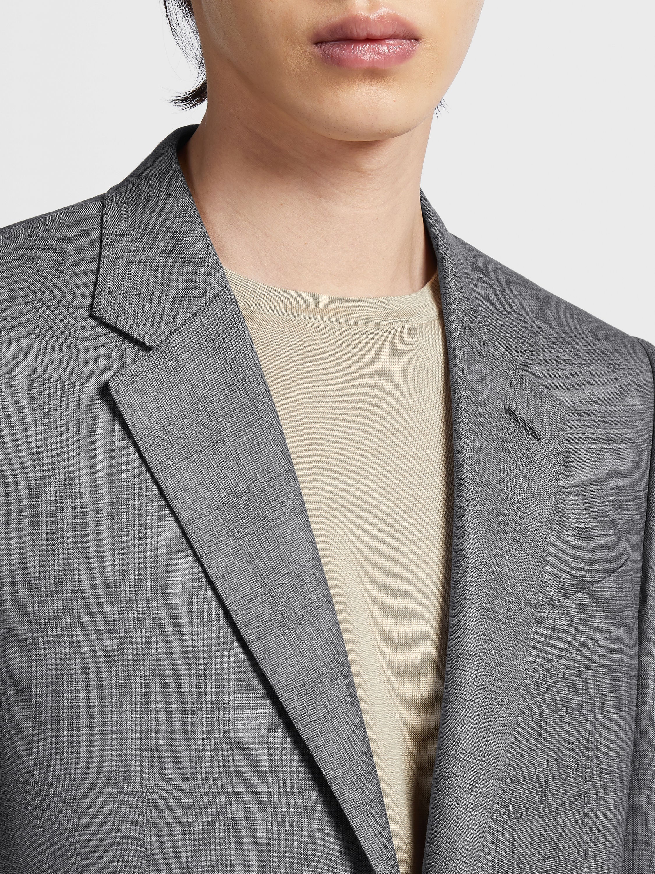 GREY CENTOVENTIMILA WOOL SUIT - 3