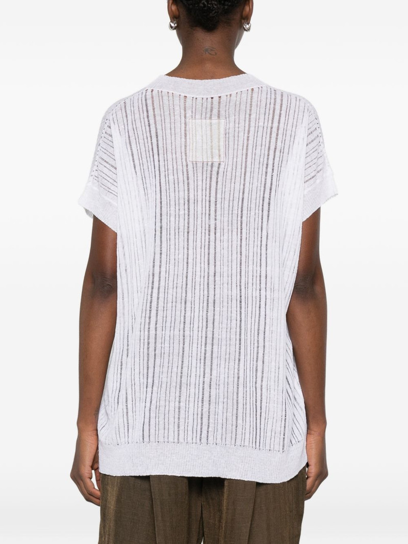 V-neck knitted top 4