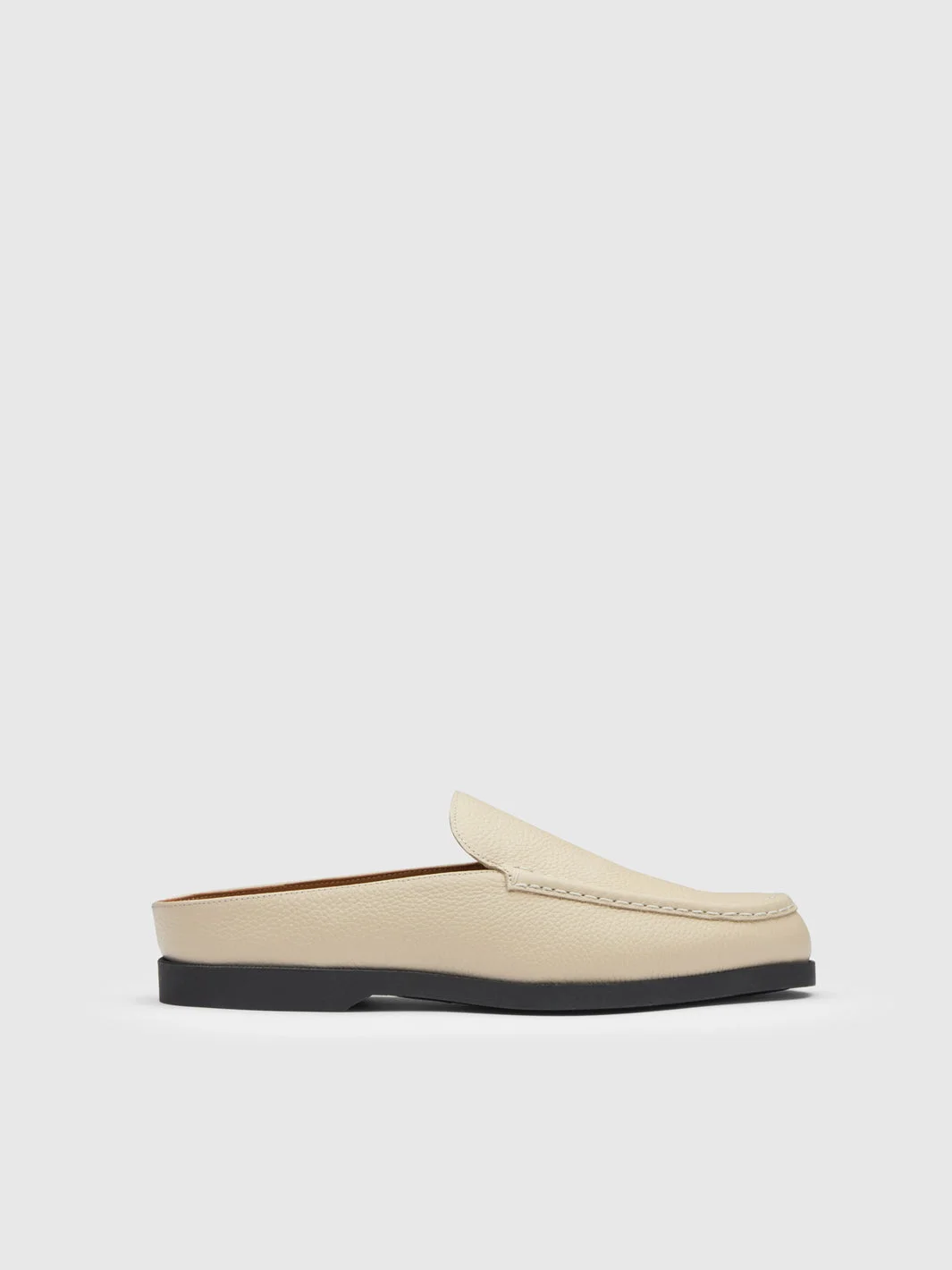 Tenno Mandorla Grained Leather Slip-ins - 1