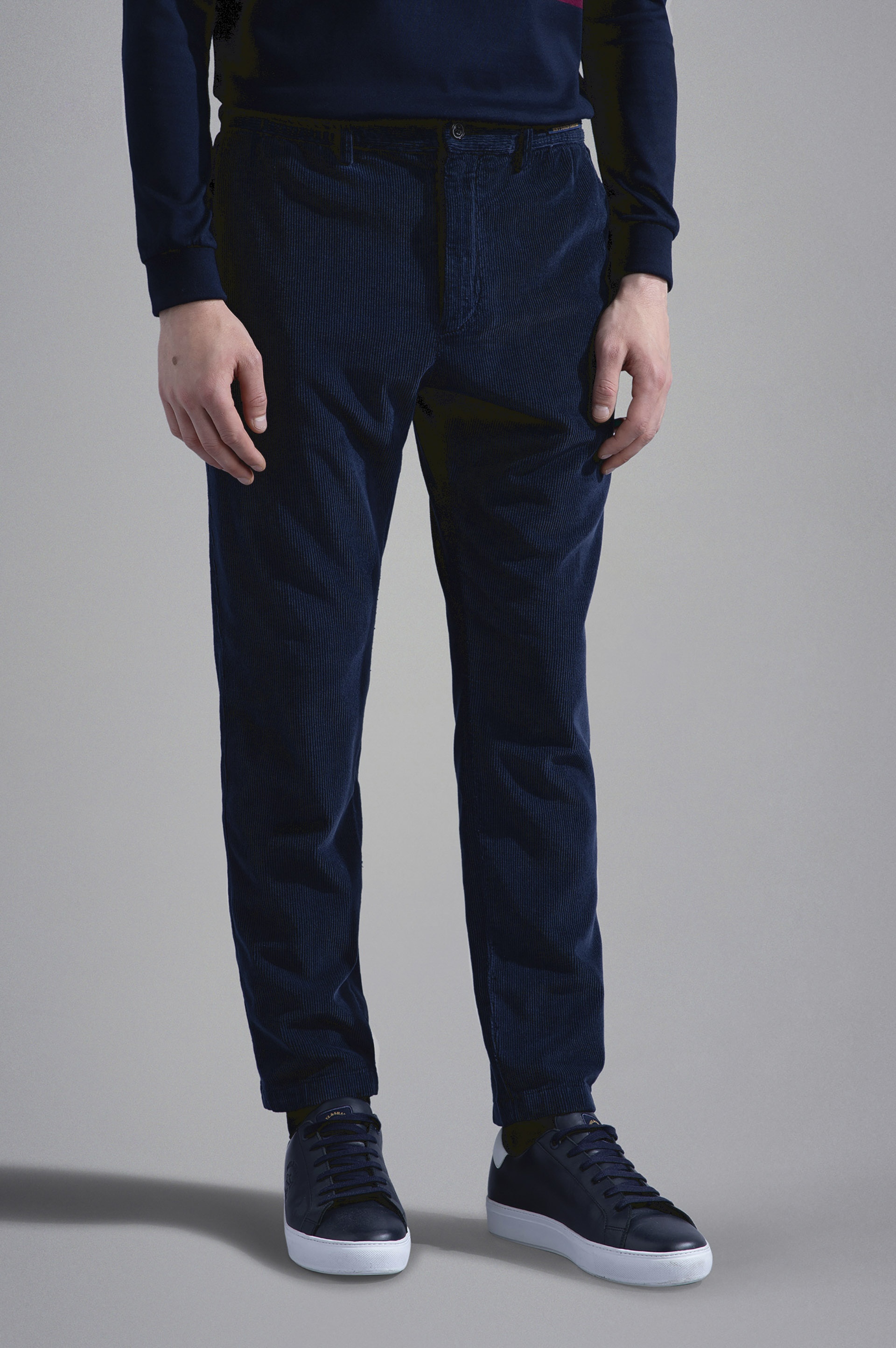 GARMENT DYED SOFT TOUCH CORDUROY CHINO TROUSERS - 6