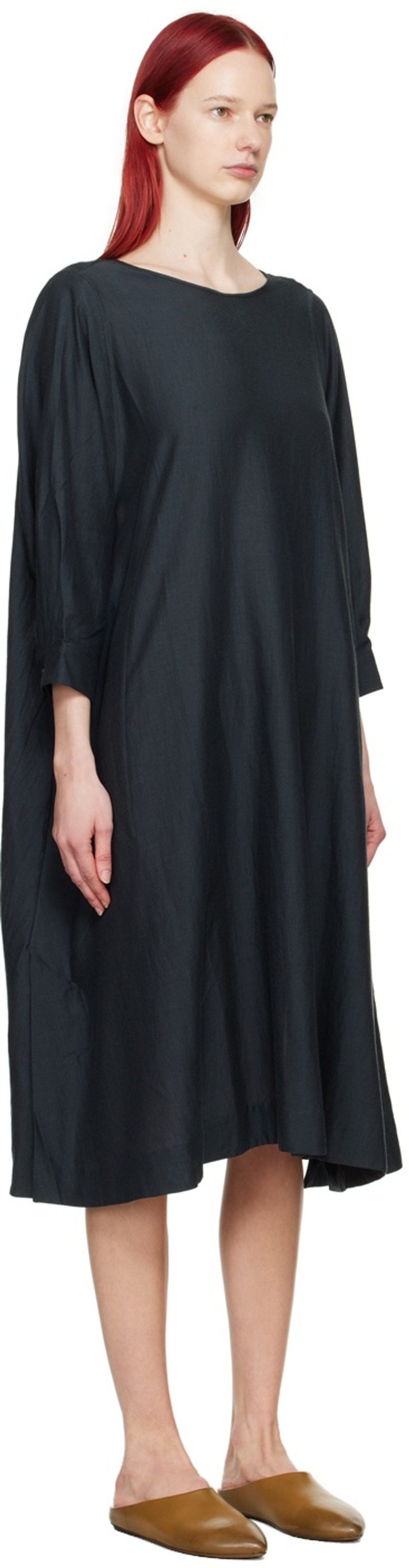 Toogood Black 'The Baker' Midi Dress outlook