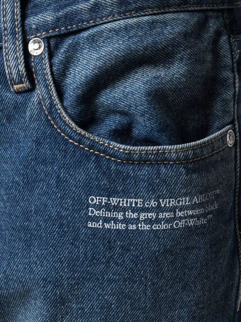logo-print slim-fit jeans 5