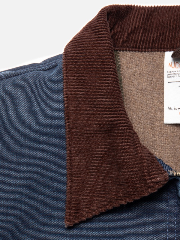 Blake Zip Jacket Canvas Blue - 5