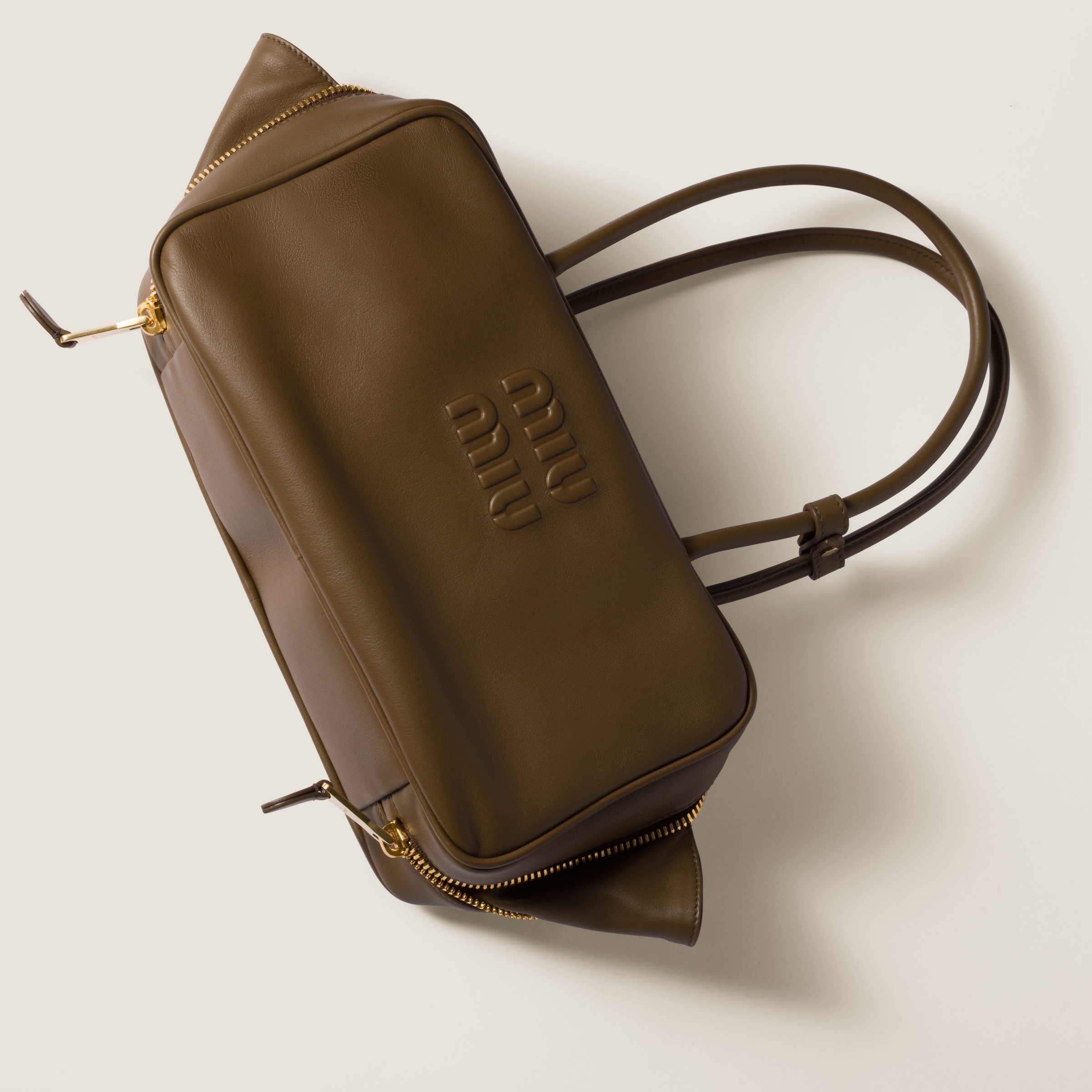Beau leather top-handle bag - 7
