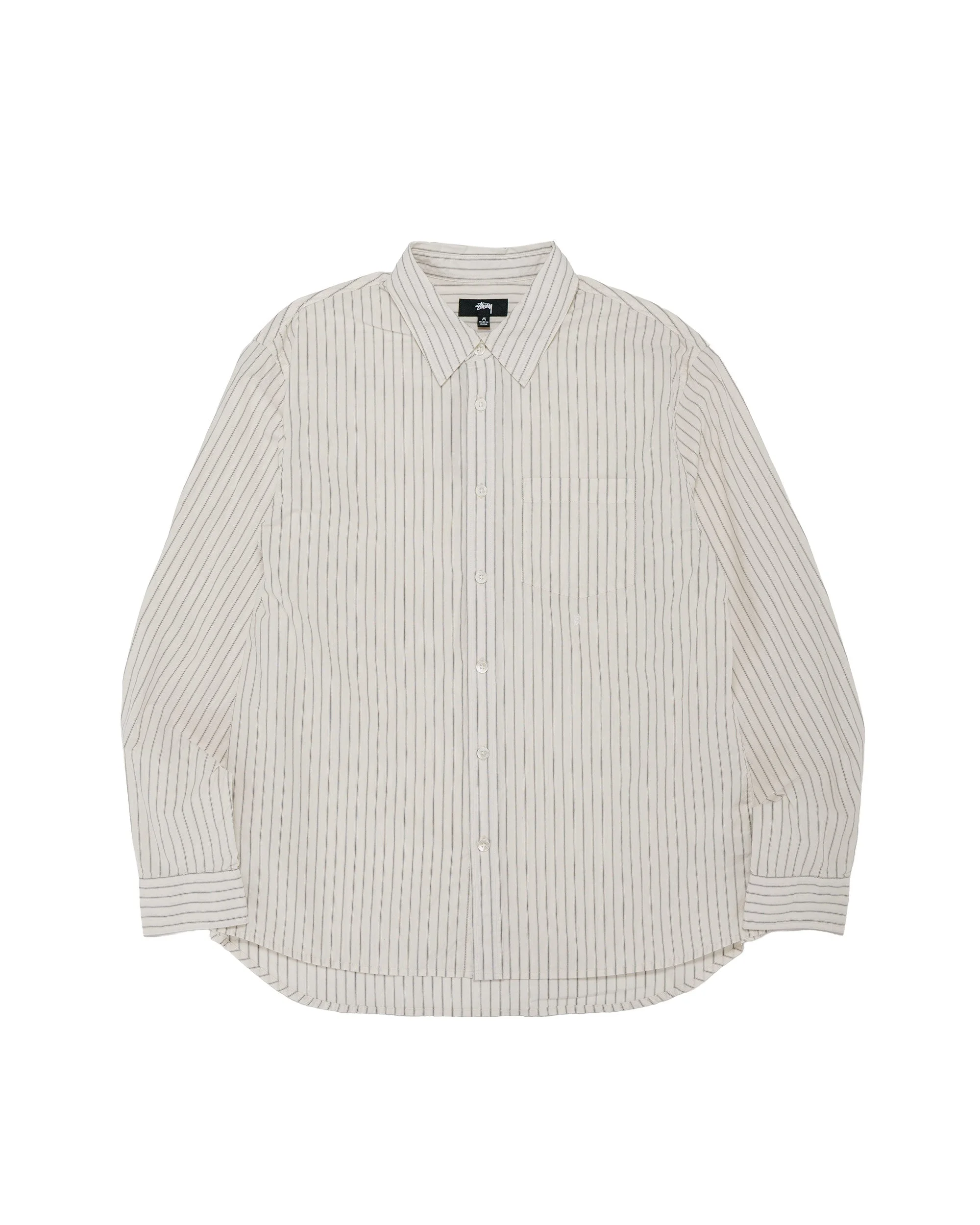Stüssy Standard LS Shirt Natural Stripe - 1