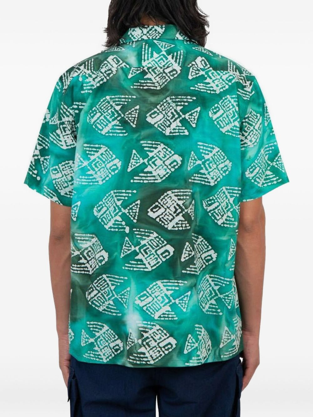 patterned cotton shirt - 3