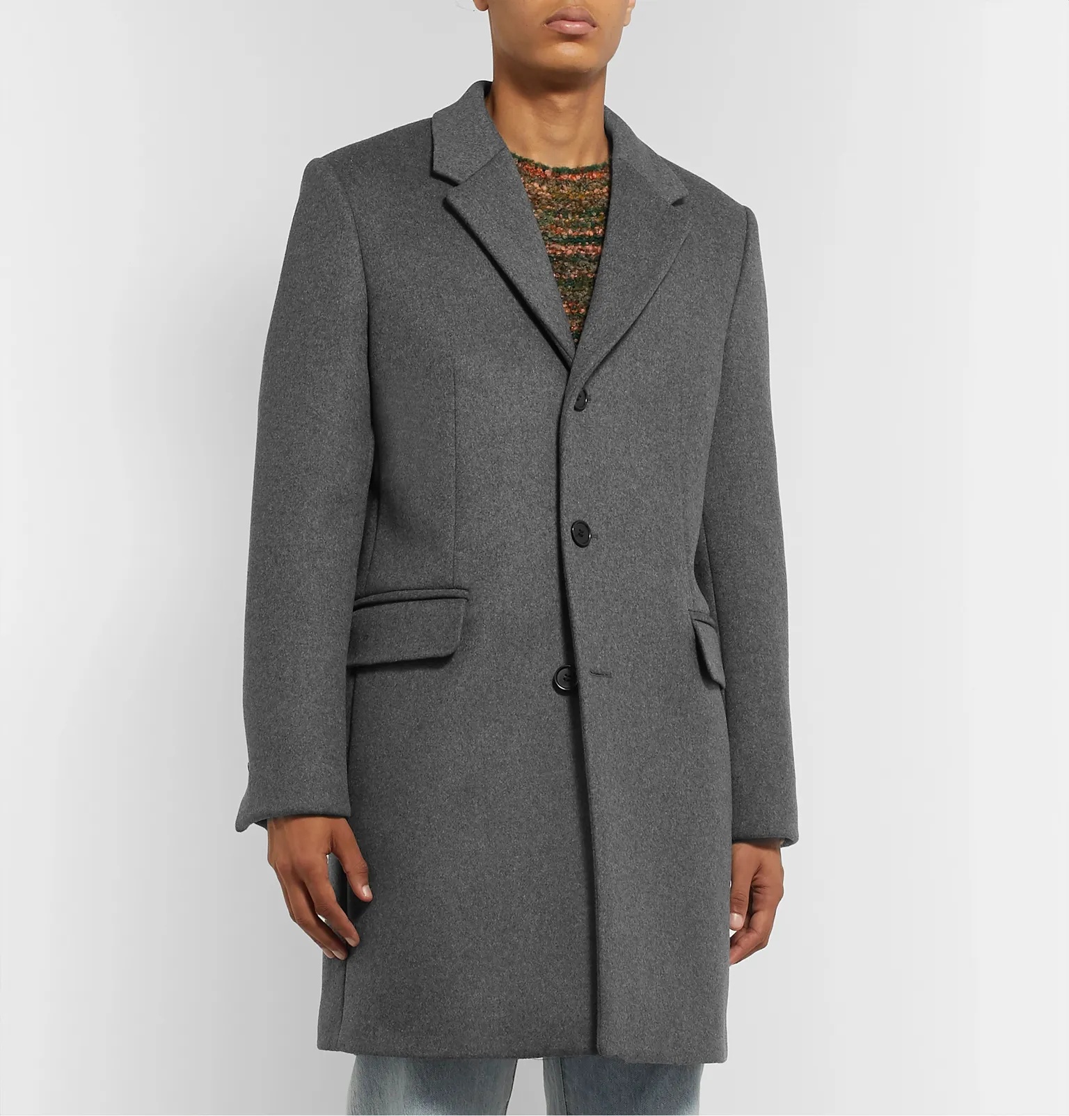 Gavin Mélange Wool-Blend Overcoat - 4