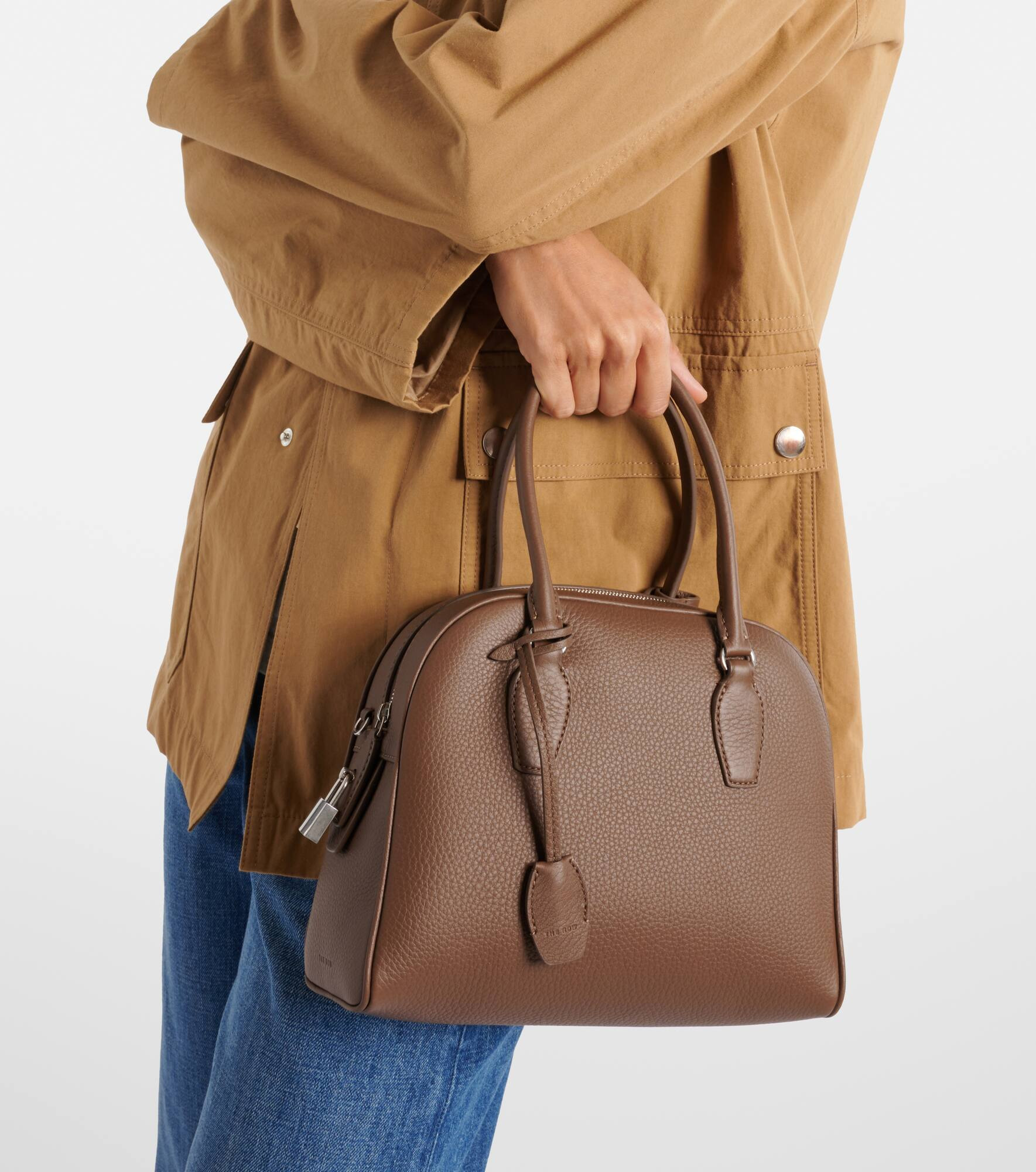 India 10 Small leather tote bag - 2