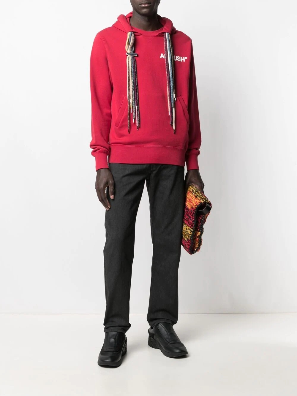 drawstring logo-print hoodie - 2