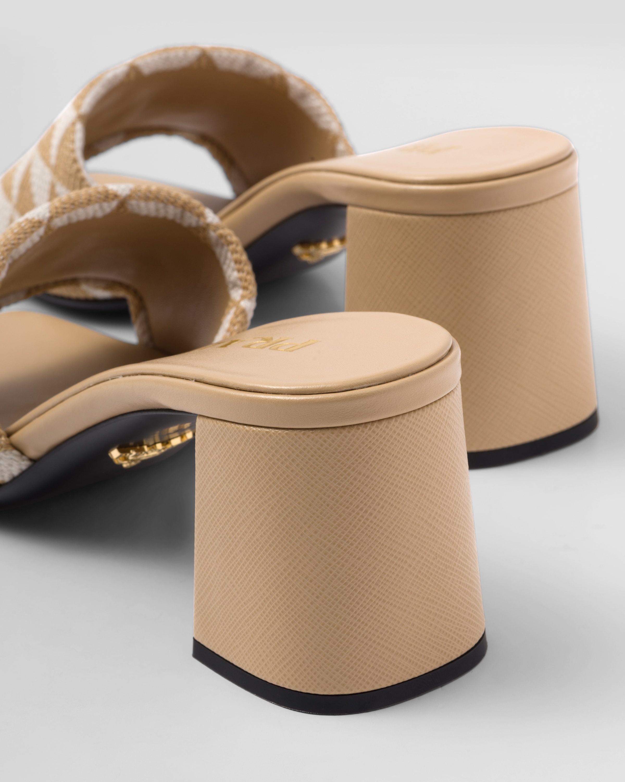【関税&送料込】Prada Embroidered Fabric Mules Prada Embroidered Fabric Slides | Saks Fifth Avenue
