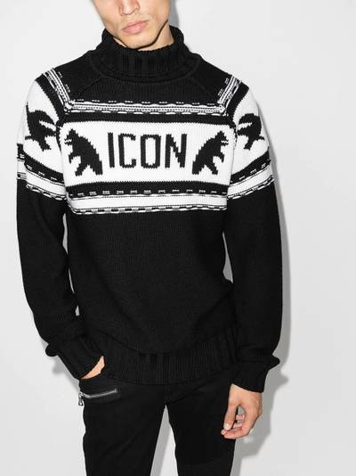 DSQUARED2 Dsquared2 Icon logo roll-neck jumper outlook