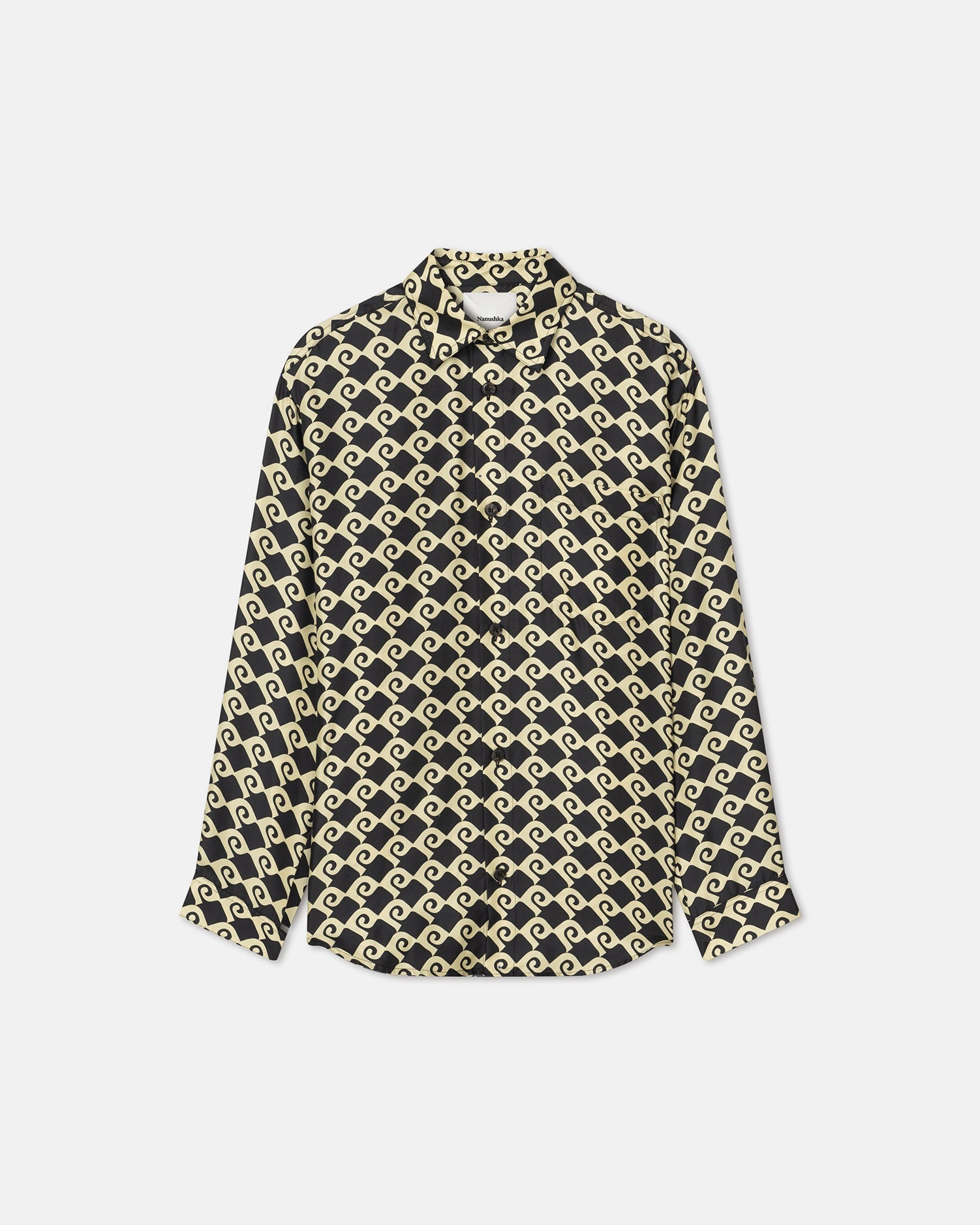 Printed Silk-Twill Shirt - 1