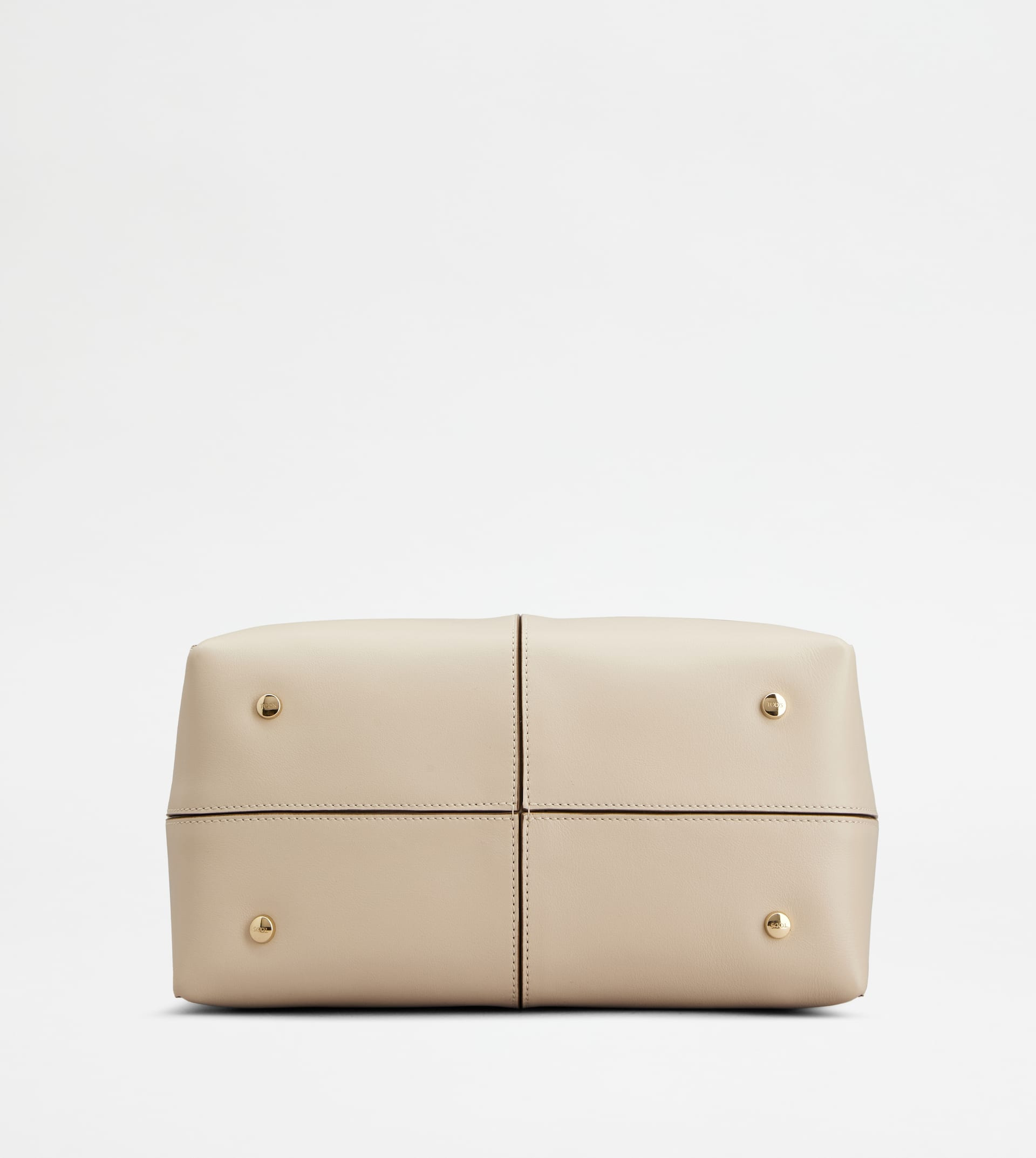 TOD'S DI BAG FOLIO IN LEATHER SMALL - OFF WHITE - 4