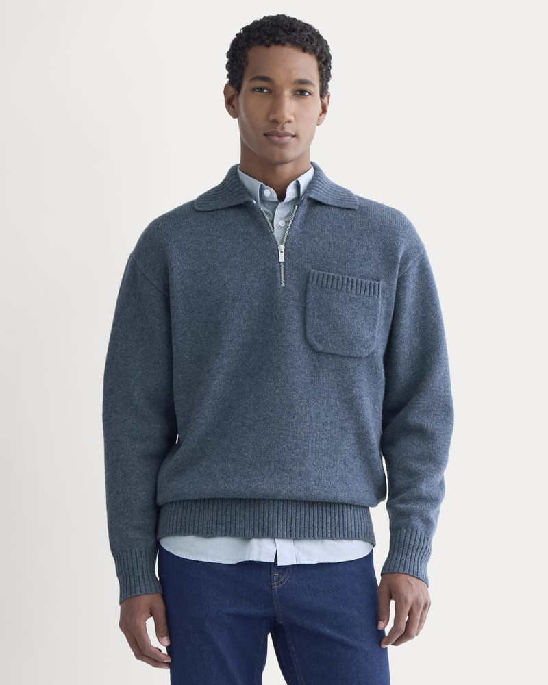 EVERLANE LUXE MERINO QUARTER-ZIP PULLOVER outlook