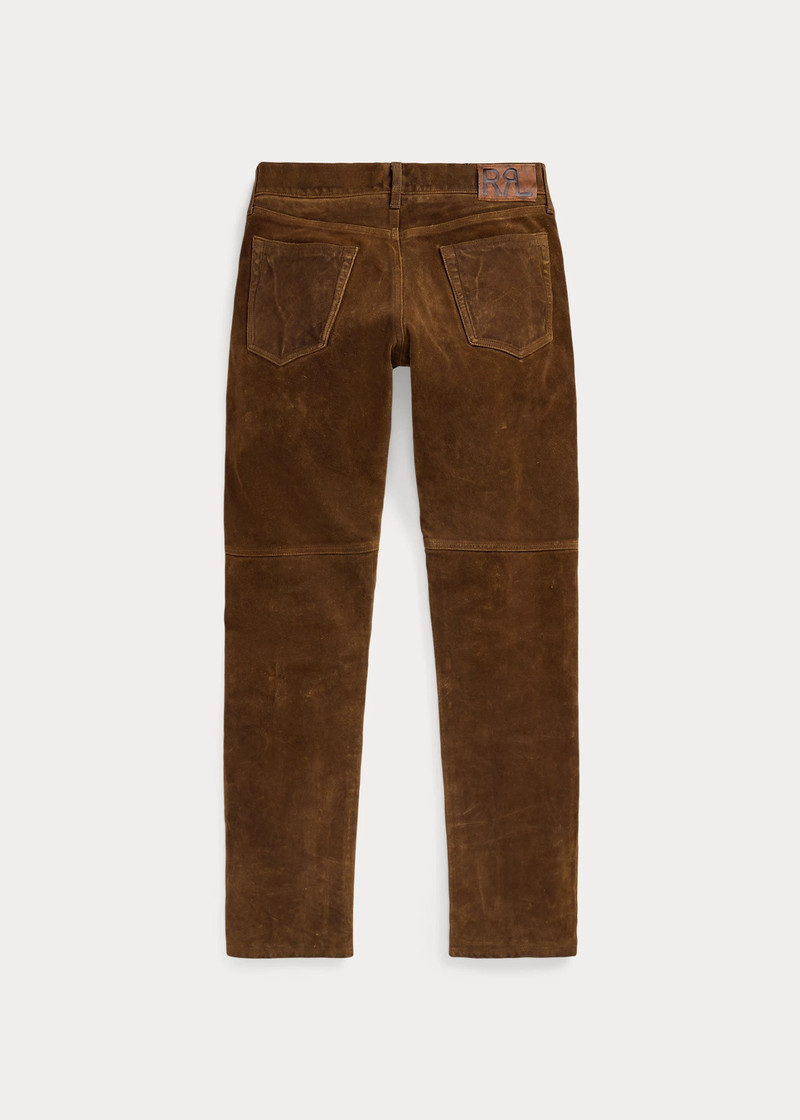 RRL by Ralph Lauren Slim Fit Roughout Suede Pant outlook