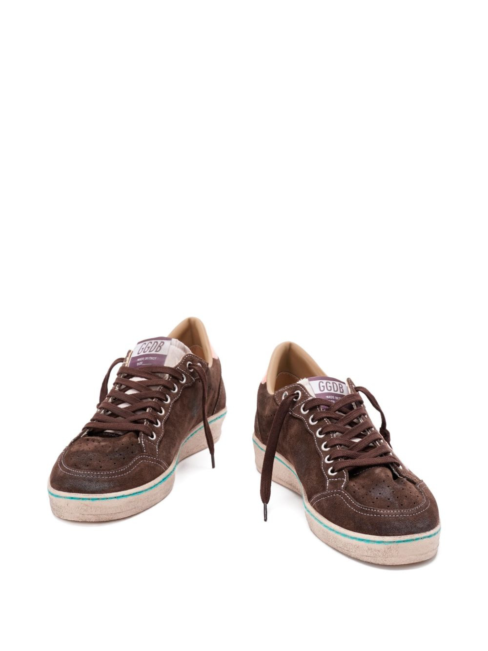 star-applique suede sneakers - 4