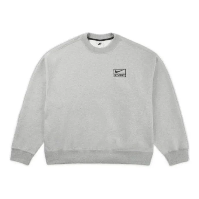 Nike x Stussy Fleece Crew 'Dark Grey Heather' DO9337-063 - 1