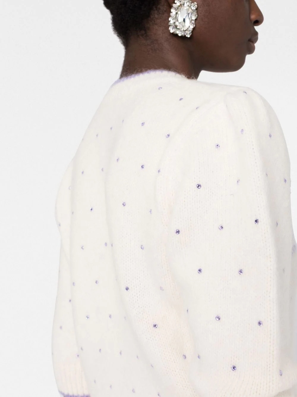 star knit rhinestone top - 5