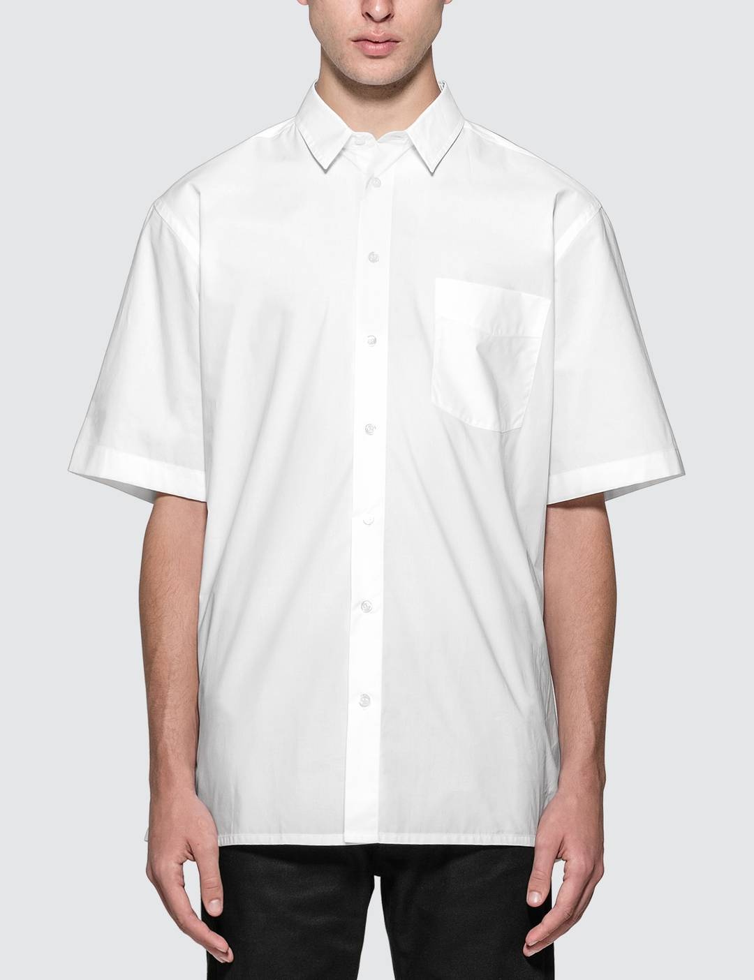 Short Sleeved Shirt With Back Print - 1