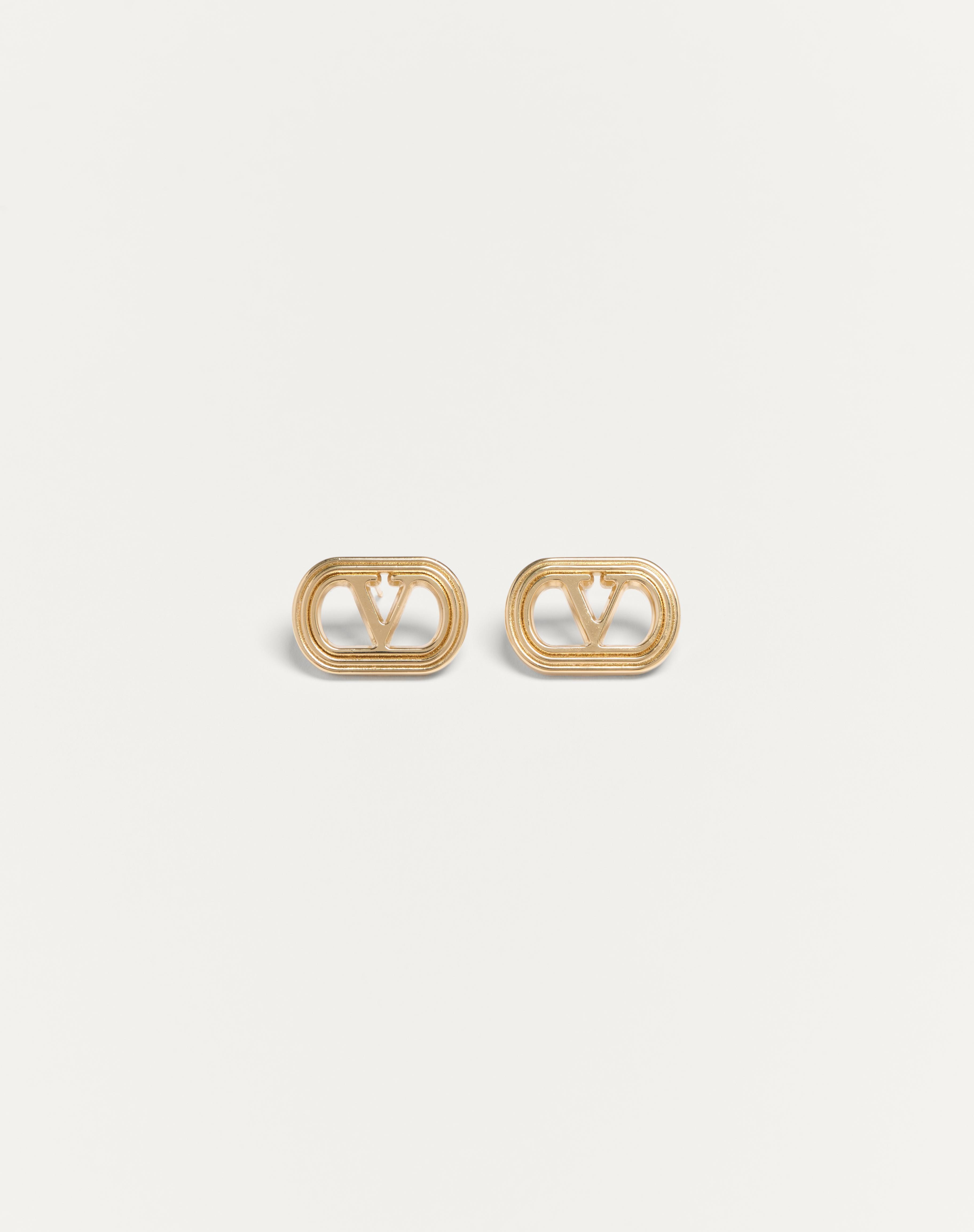 VALENTINO GARAVANI OVALETTE METAL EARRINGS - 1