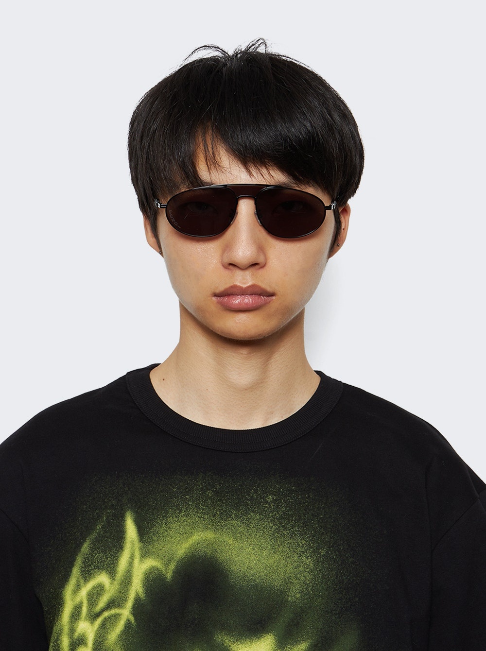 Classic Sunglasses Shiny Black And Smoke - 3