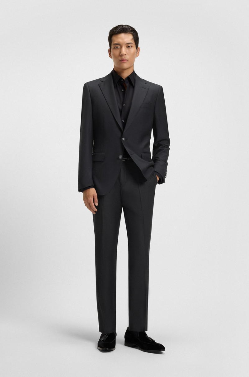 BOSS SLIM-FIT TROUSERS IN VIRGIN WOOL WITH STRETCH outlook