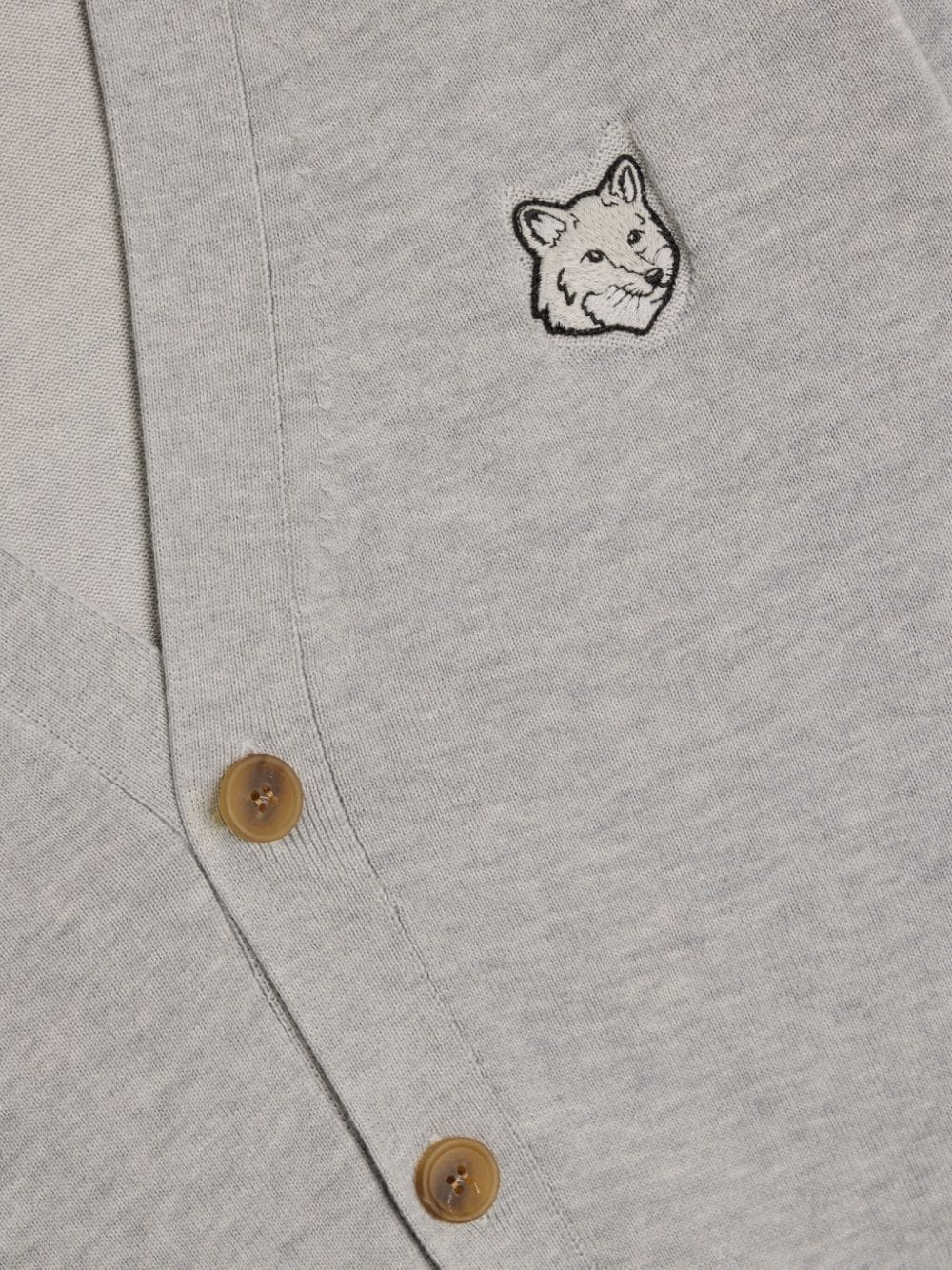 Fox Head cotton cardigan - 3