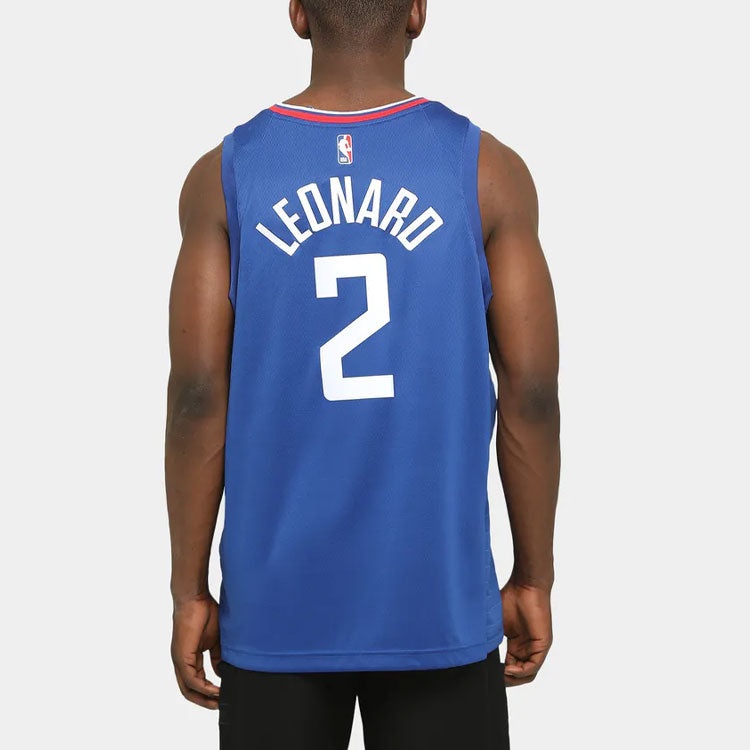 Nike NBA Sports Basketball Jersey SW Fan Edition Los Angeles Clippers Leonard 2 Blue CW3668-402 - 5