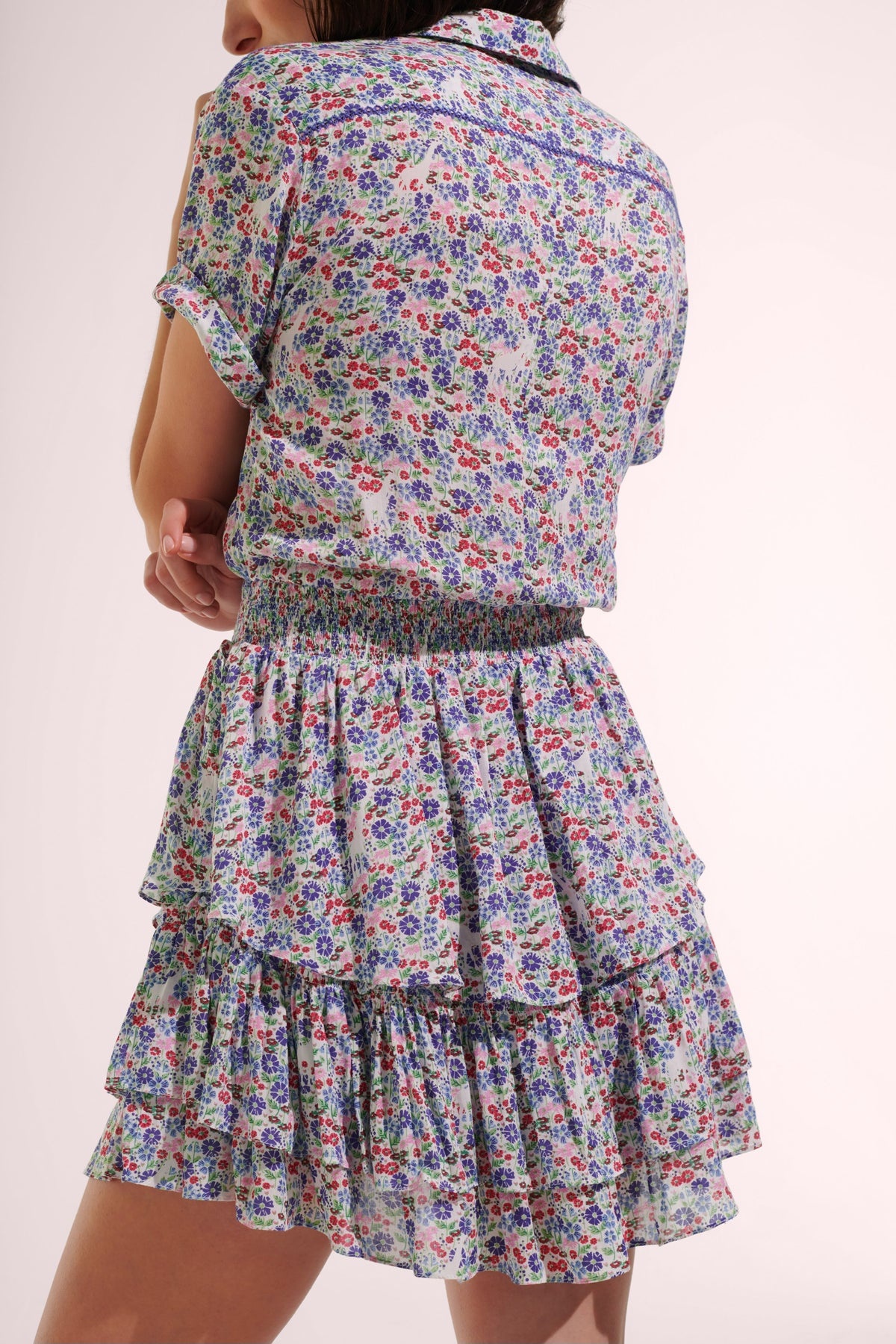 Mini Dress Brenda - Blue Jardin - 3