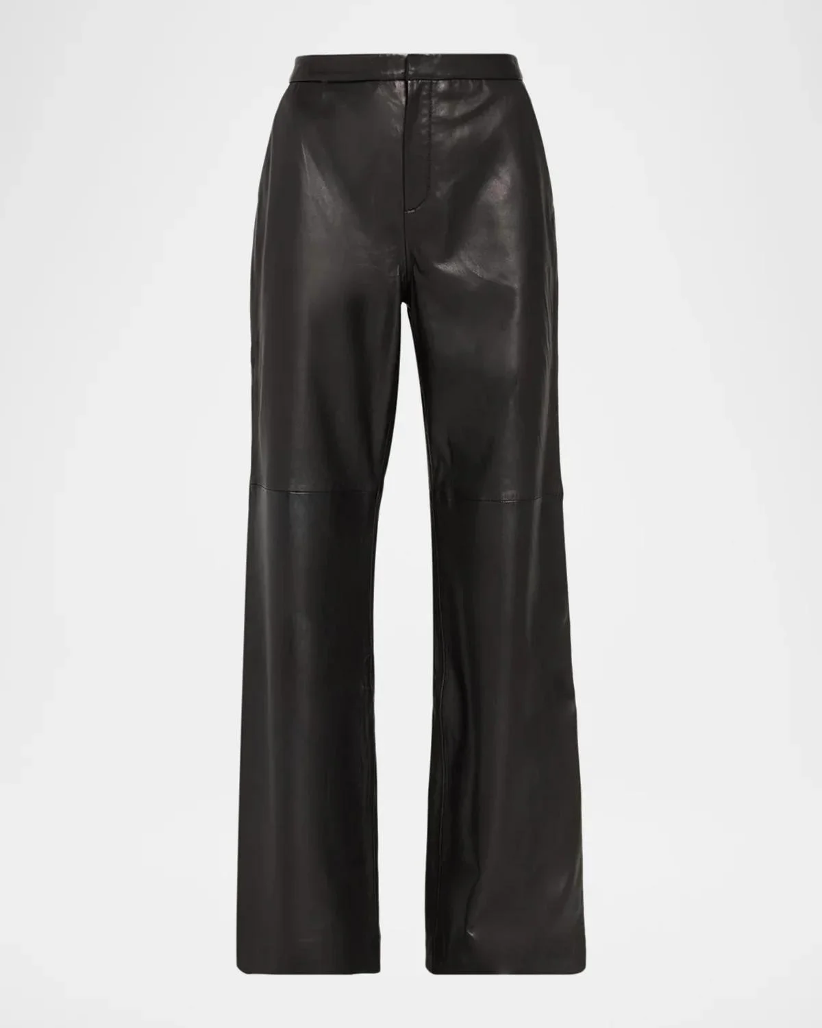 Livvy Leather Straight-Leg Trousers - 1