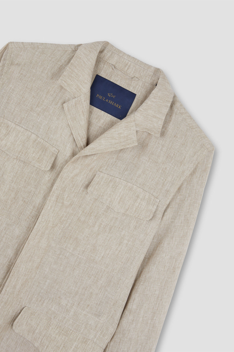 LINEN FIELD JACKET 5