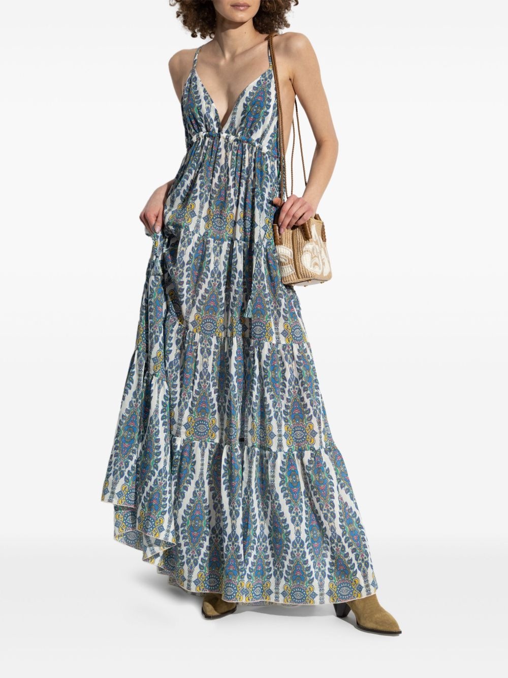 printed maxi dress - 2