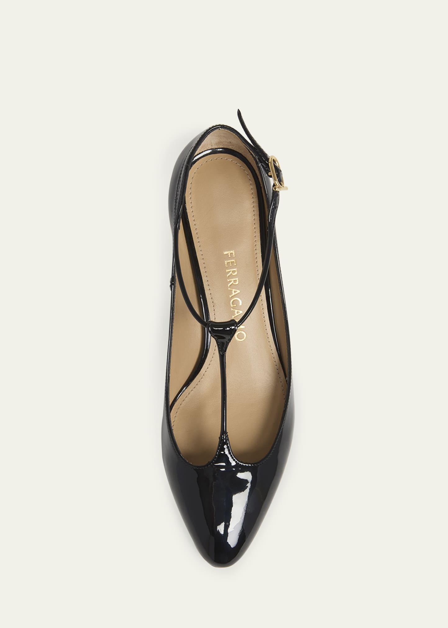 Tania Patent T-Strap Pumps - 3