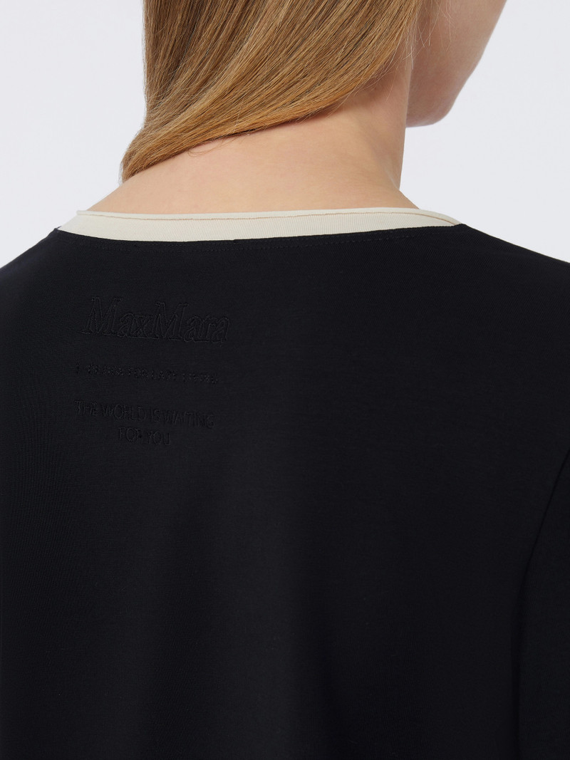 DIVINA Basic jersey T-shirt - BLACK 5
