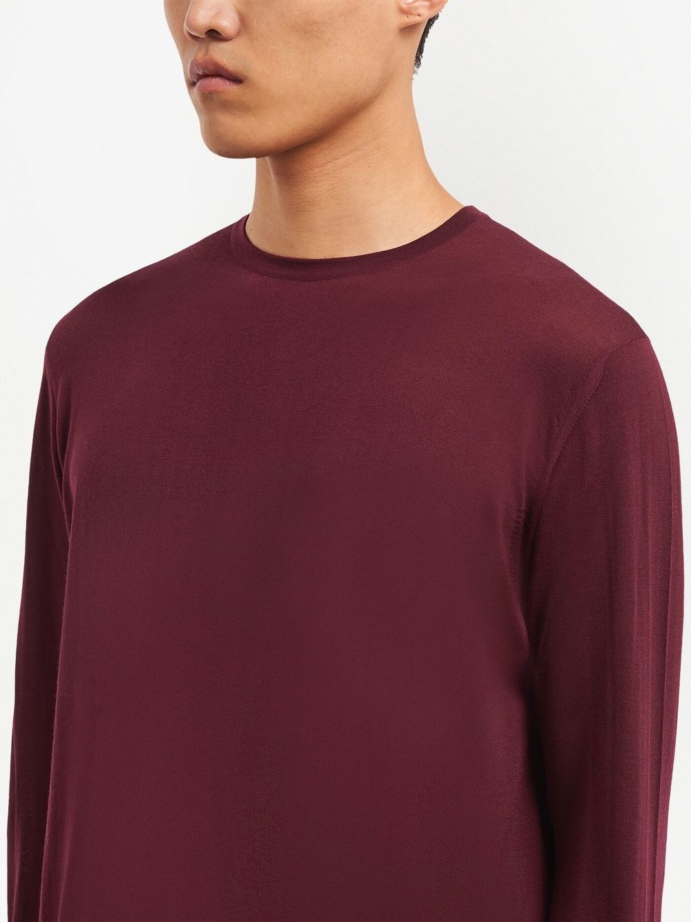 round-neck long-sleeve jumper - 5