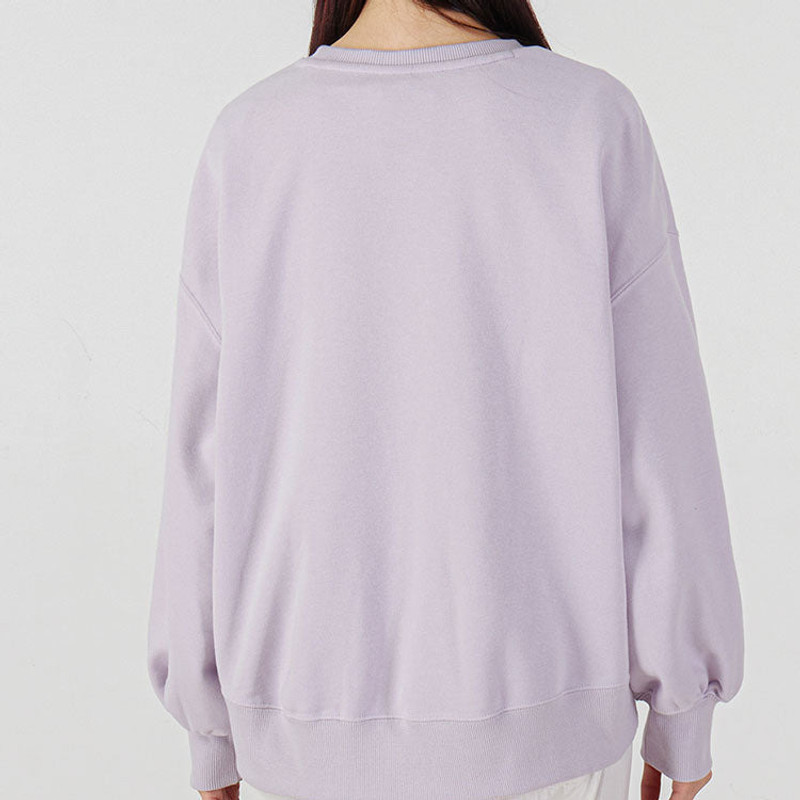 PUMA (WMNS) PUMA Logo Embroidery Round-Neck SweatshirtPurple 535327-17 outlook