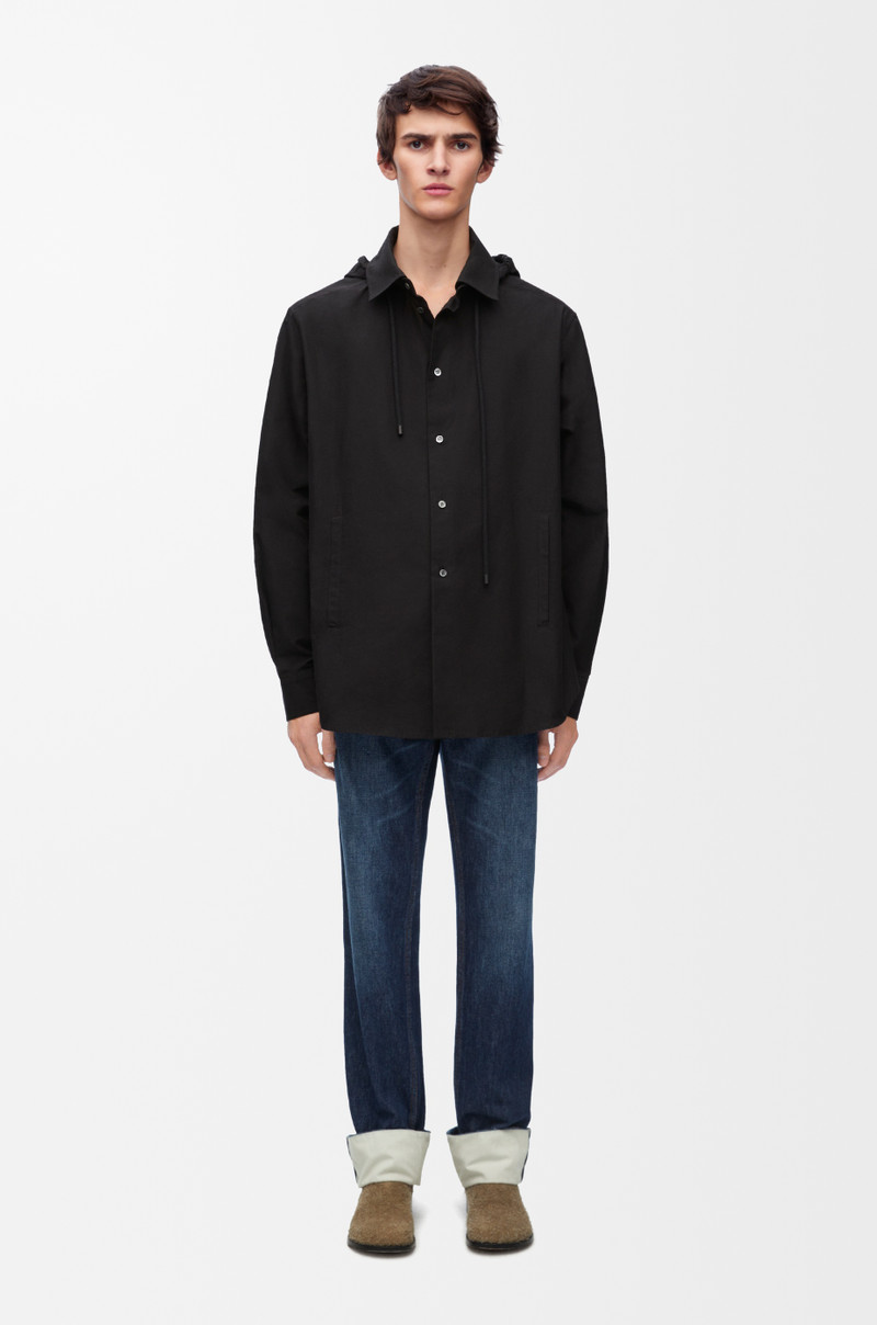 Loewe Hooded overshirt in cotton outlook