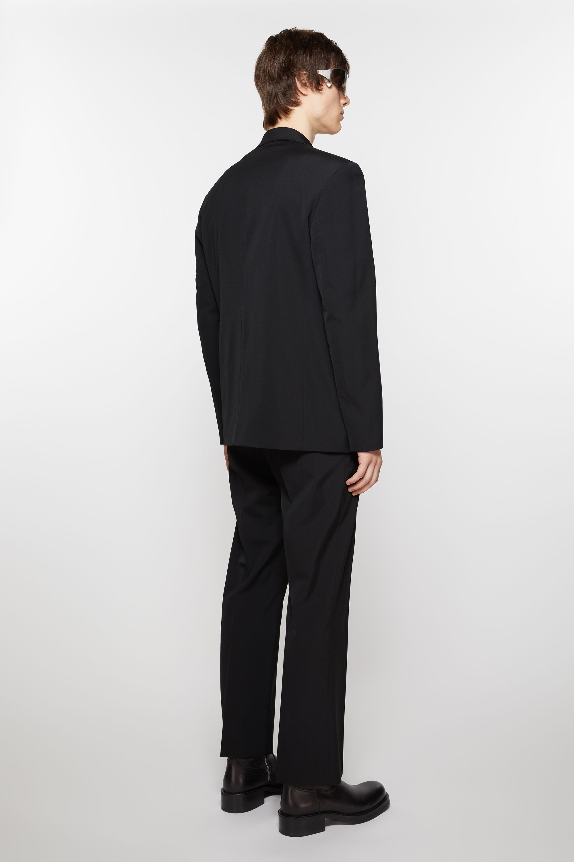 Regular fit suit jacket - Black - 5