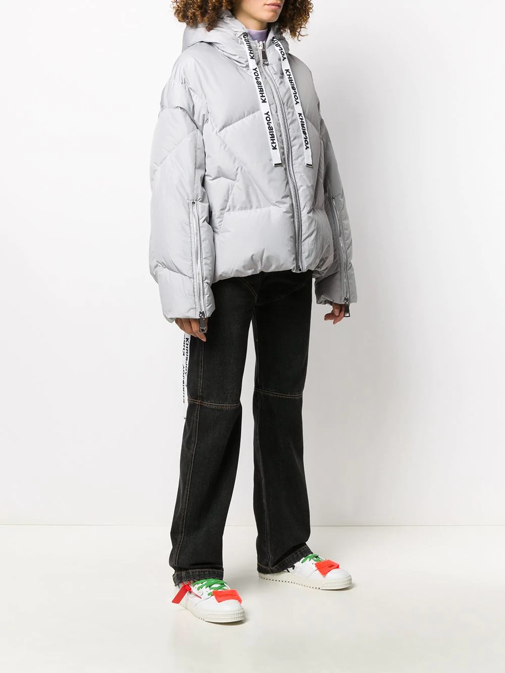 oversized hooded puffer jacket - 3