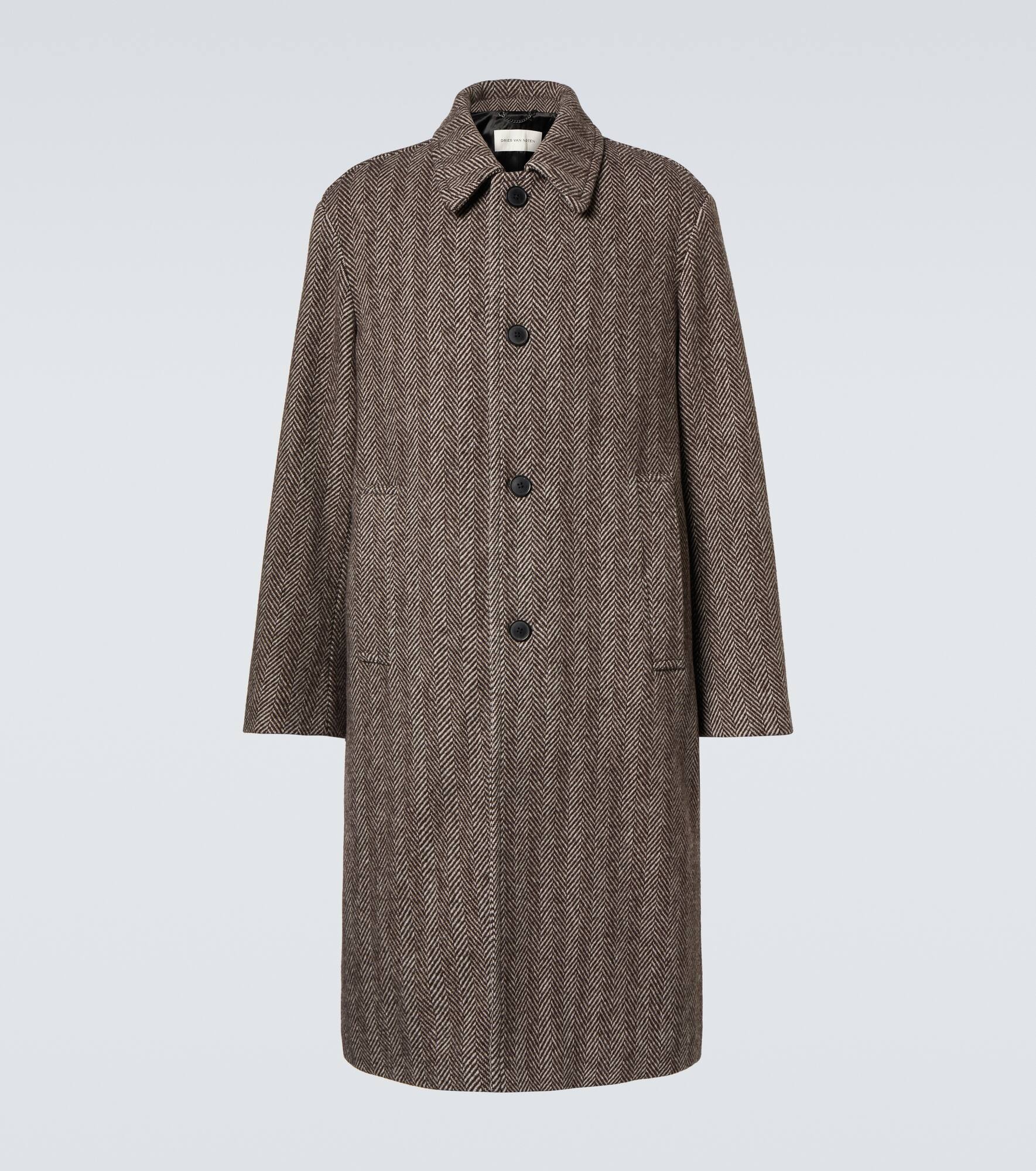 Wool tweed overcoat - 1