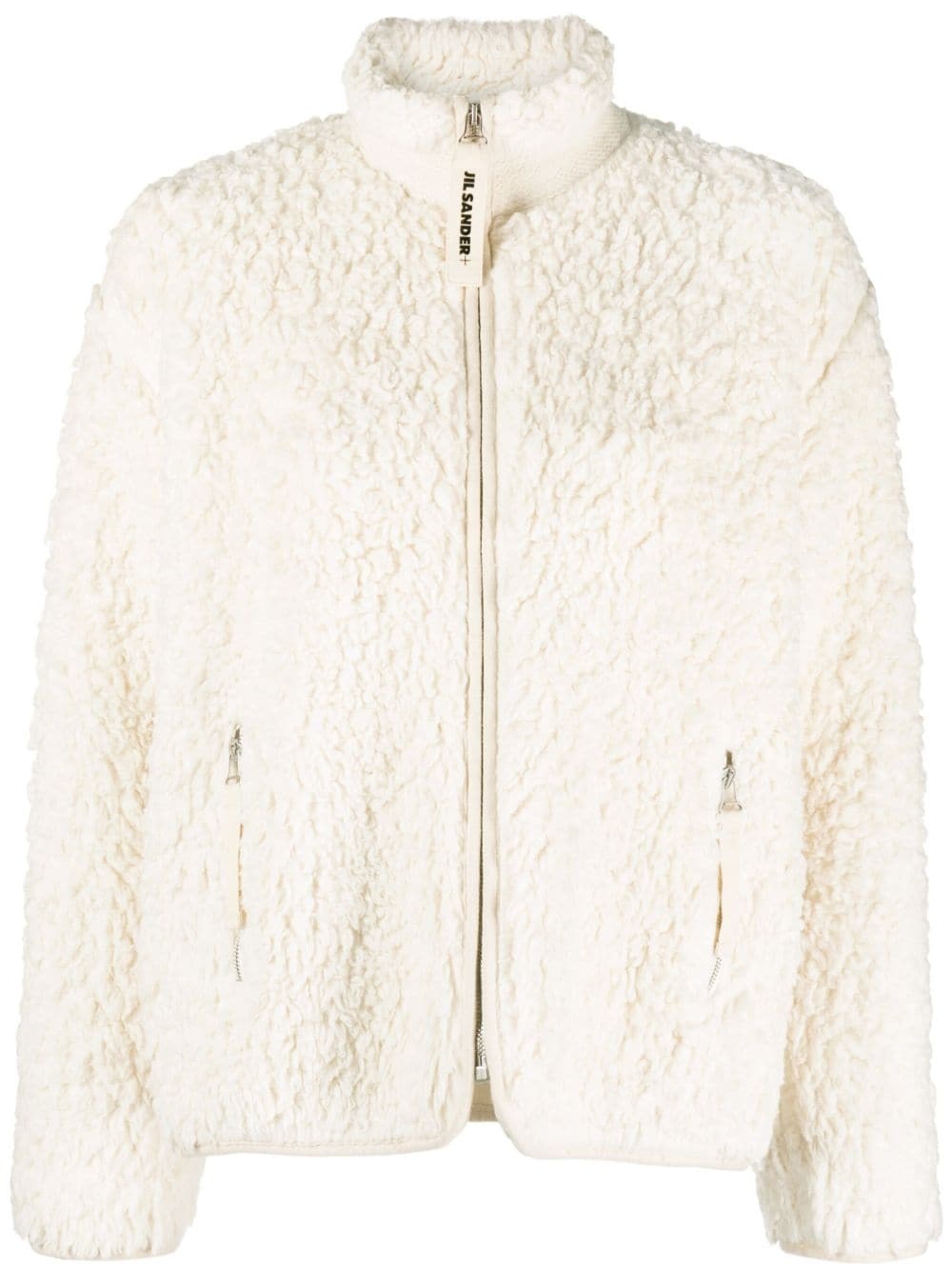 Shearling zipped sweatshirt - 1