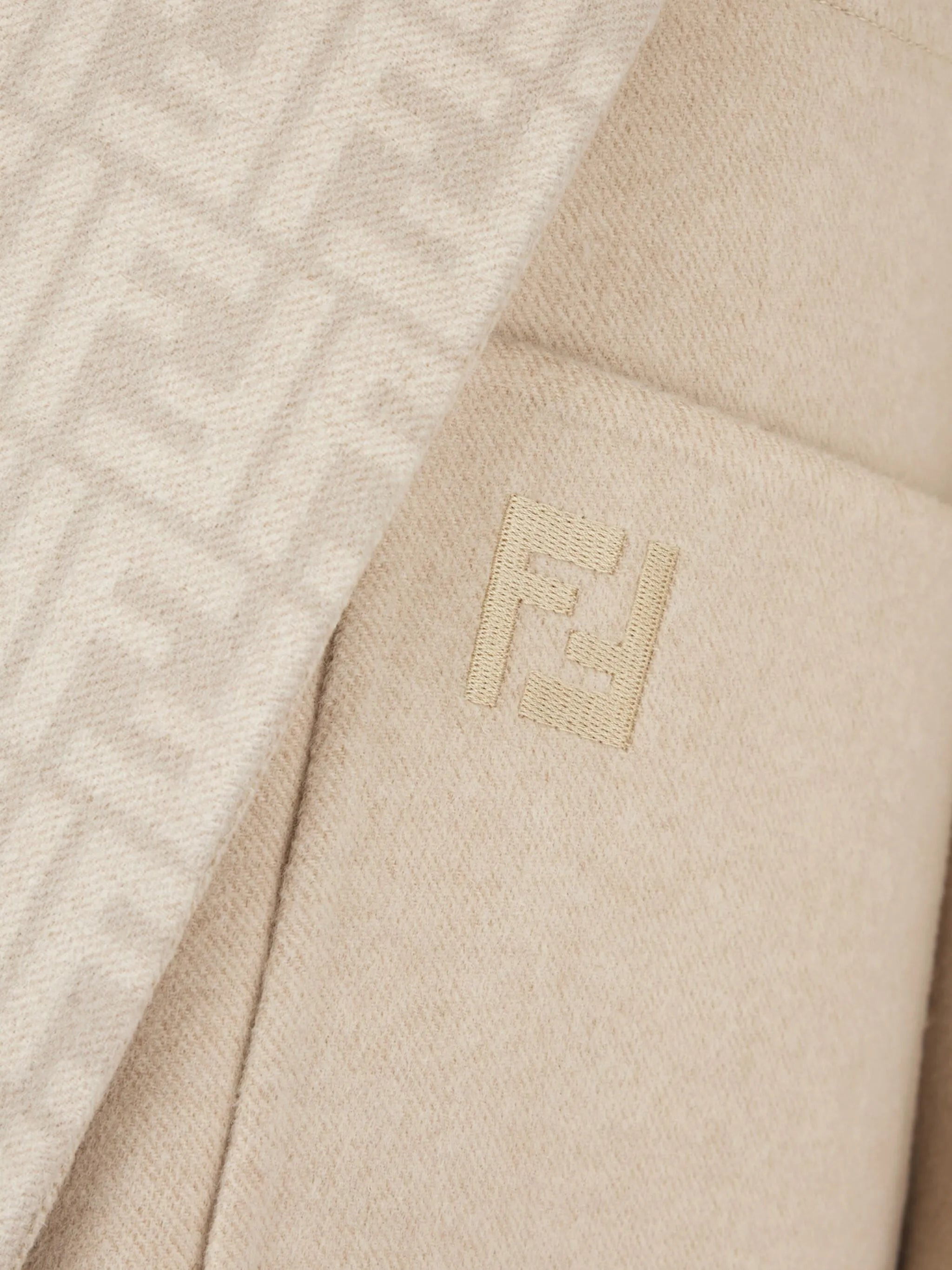 Fendi Sand Wool Blend Parka - 2