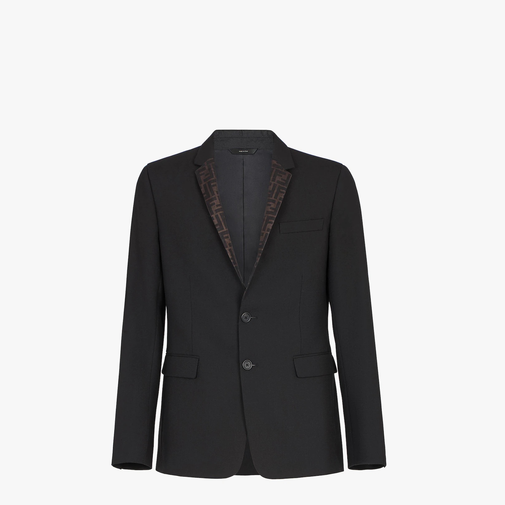 Black wool blazer - 1