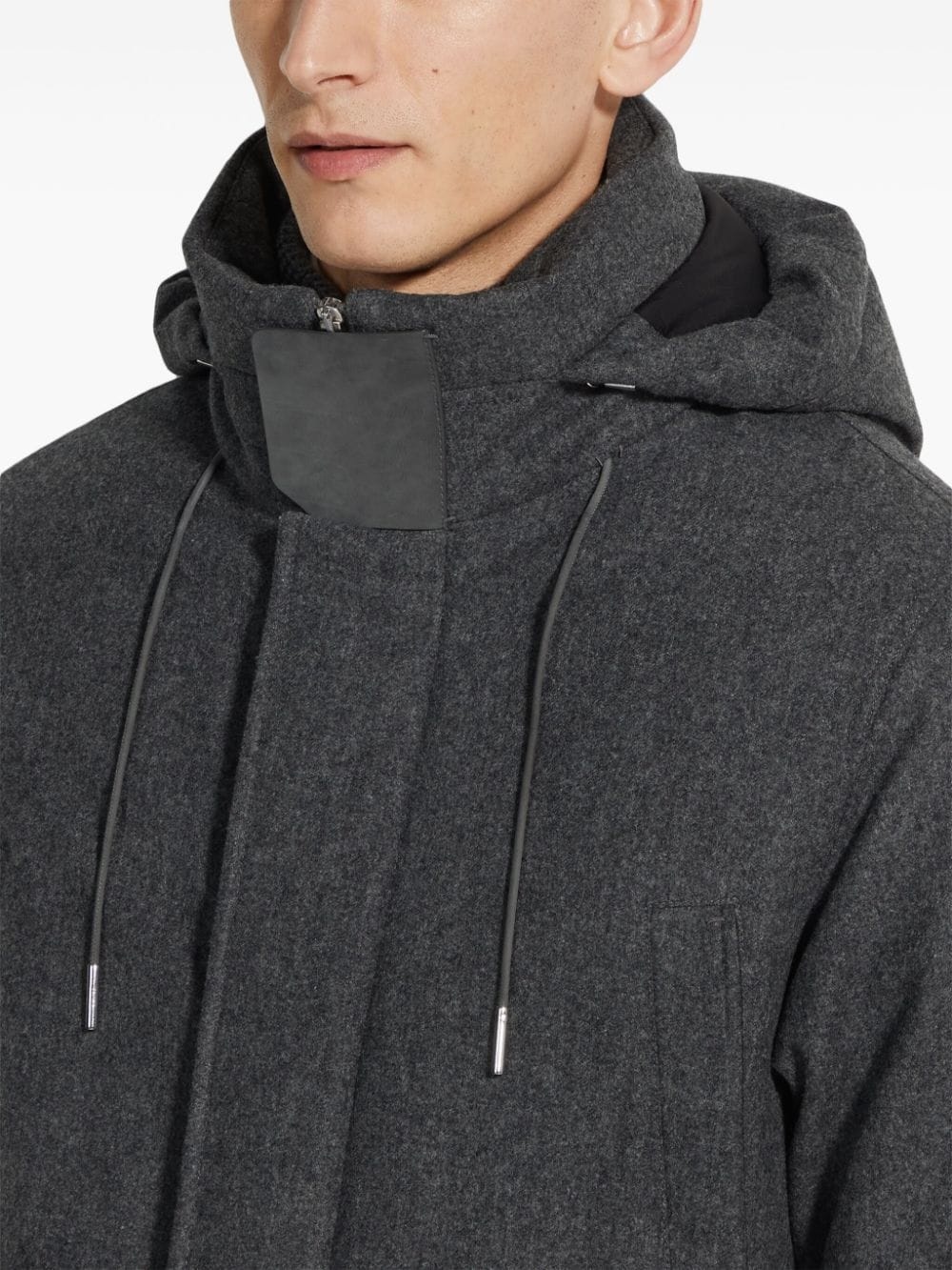 wool padded jacket - 5