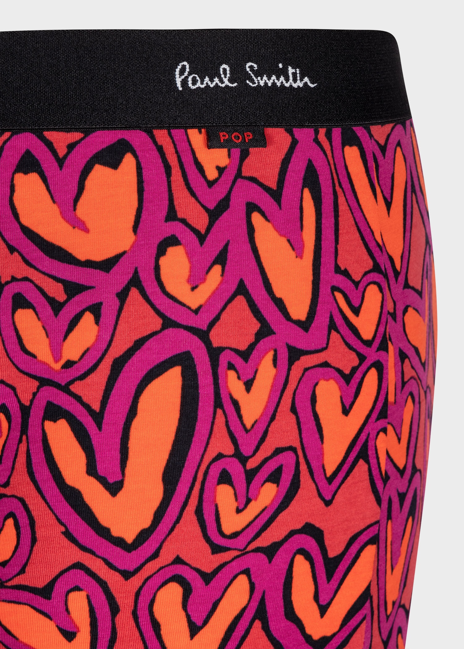 Red 'Crayon Hearts' Low-Rise Boxer Briefs - 3