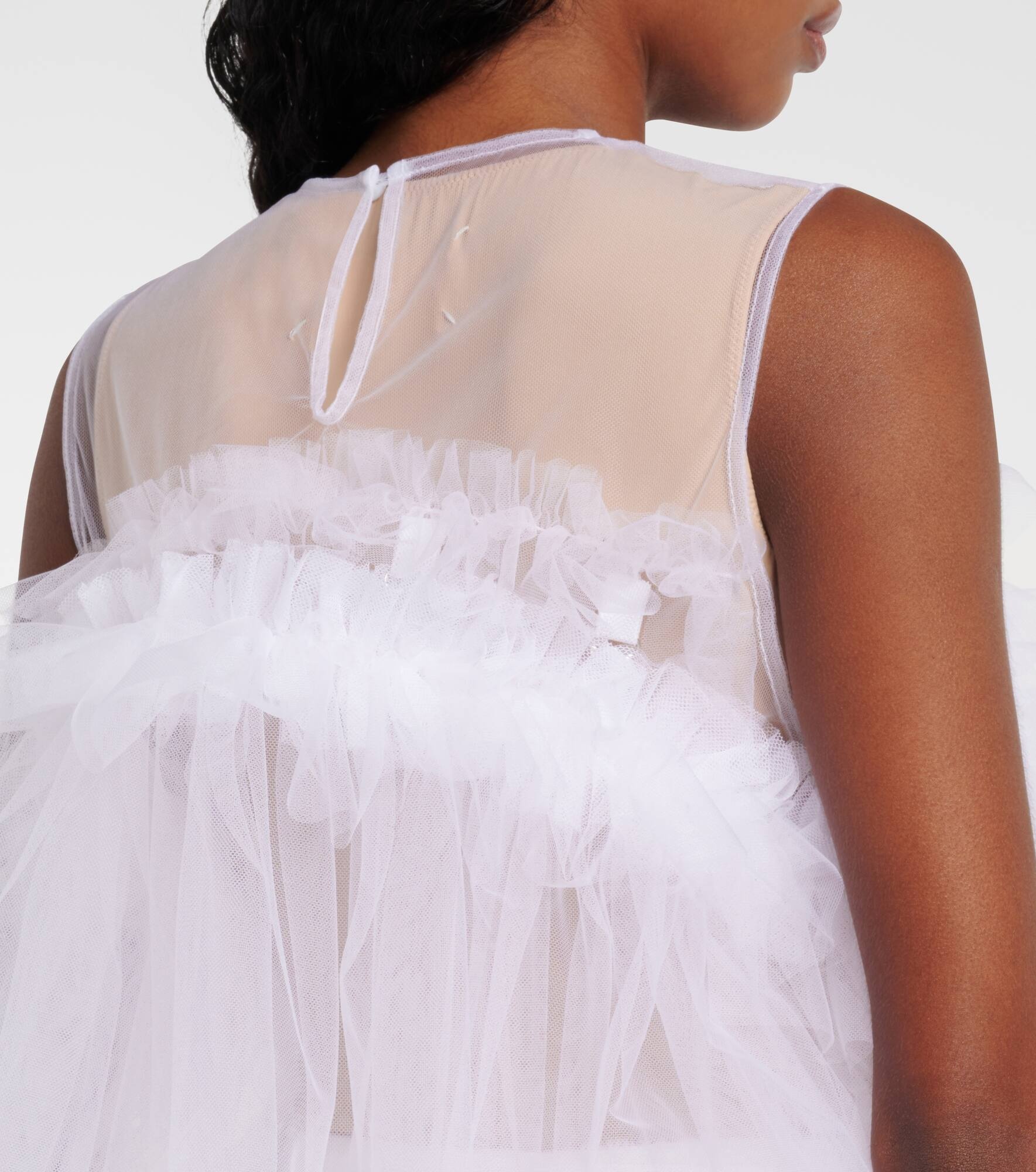 Ruffled tulle top - 5